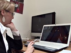Blonde Secretary Abused At Work