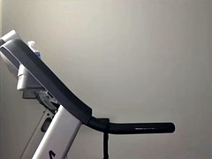 Freaky naked Treadmill Fun