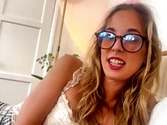 Step-Sister Millie Gives Brother a Explicit Check-Up ~ Nerdy Teen Blowjob & Cream Pie