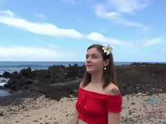 Amateur, Plage, Exhib, Petite amie, De plein air, Pov, Fumer, Mouillée