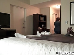 NICHE PARADE - Jacking My BBC In Motel Room And The Housekeeper Walked In