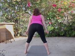 Wild MILF with big naturals Maggie Green - Maggie Greens Outdoor Yoga Video