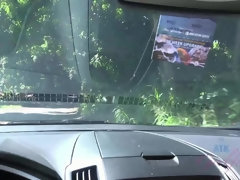 Niki enjoys the ride on the road to Hana.