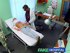 Lilith Lee, a busty blonde amateur, gets a hardcore POV doggy-style pounding from her doctor